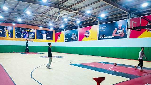 PMSM Ceiling Fans In Basketball Training Hall