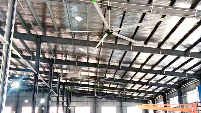 Big PMSM HVLS Fan In Energy Equipment Factory